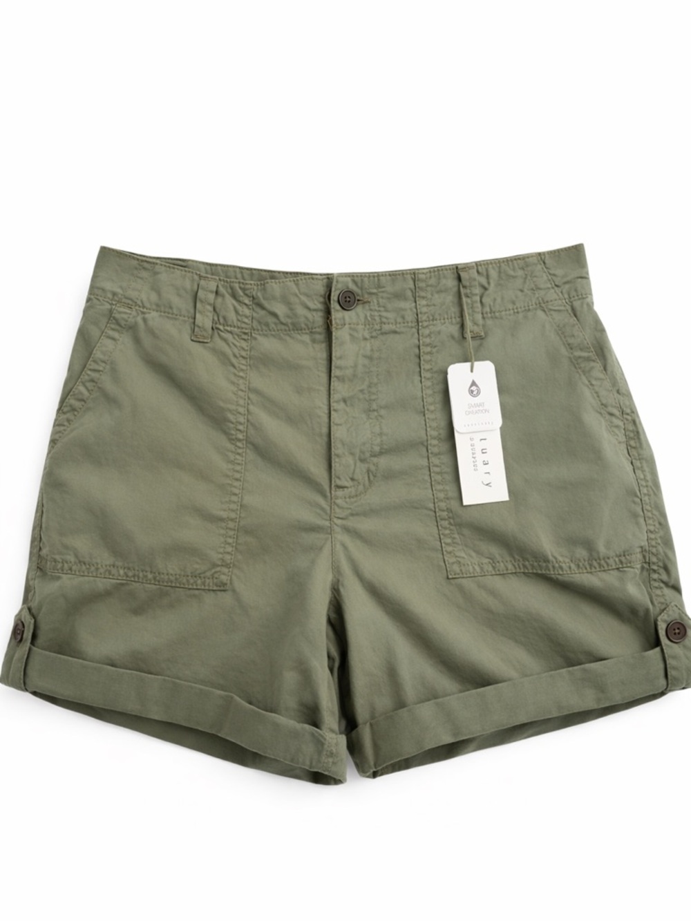 NWT Olive Green Sanctuary Women's Utility Shorts Size 27